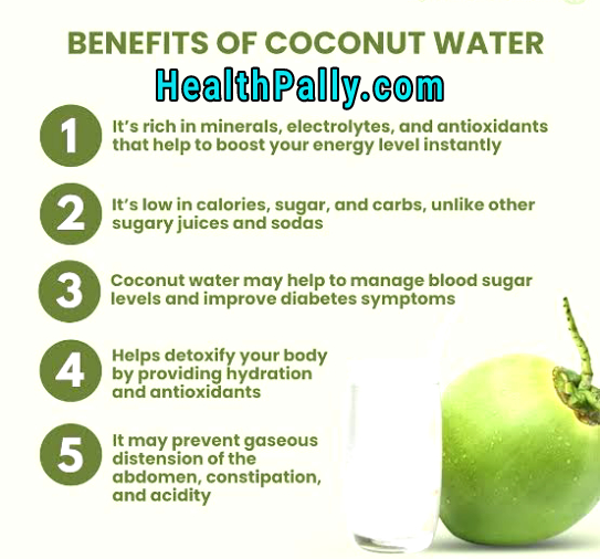 Coconut water nutritional facts